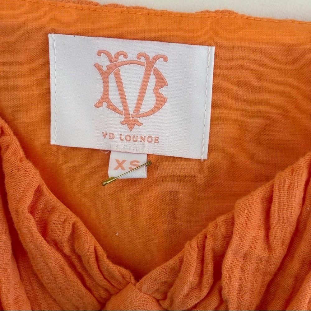 Victoria Dunn VD Lounge Colorblock Gauze Dress XS Summer Coastal - Picture 5 of 6